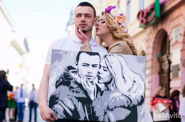 Портрет на холсте 30х40