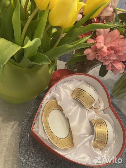 Китайский золотой кофейный сервиз Yamasen Gold