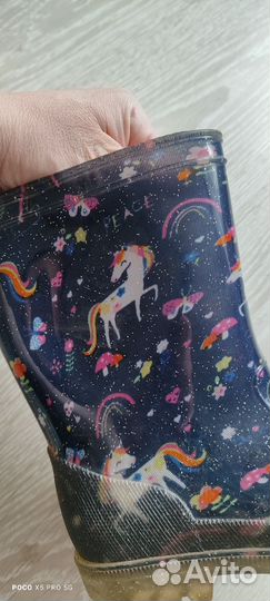 Резиновые сапоги для девочки 29