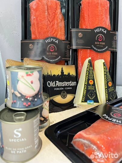 Фуагра, Нерка, Пекорино, олд Амстердам из Европы