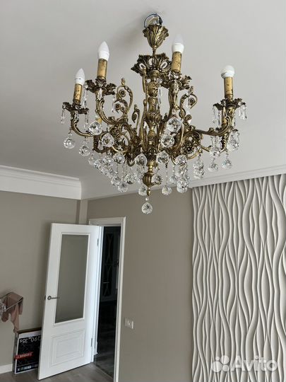 Люстра бронза бу