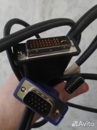 Кабель компьютер ноут тв тюльпан