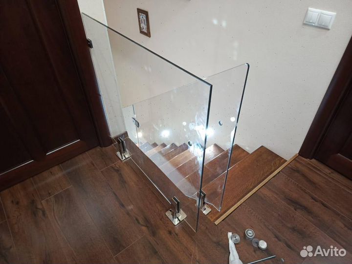 Ограждения для балконов Перила из стекла