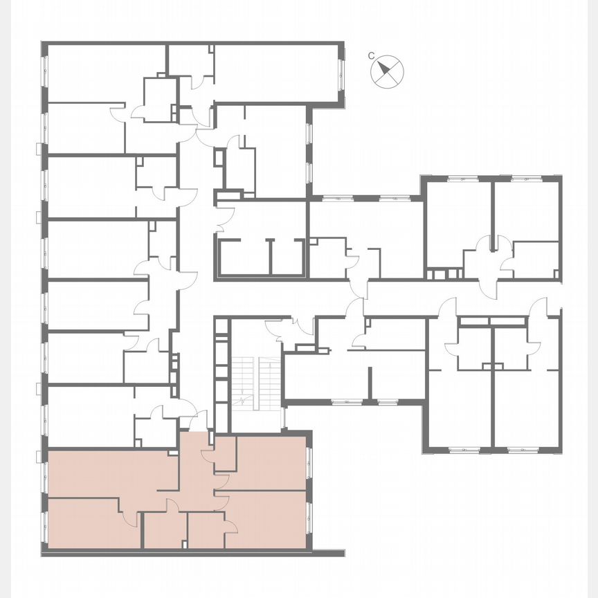 3-к. апартаменты, 82,1 м², 7/17 эт.