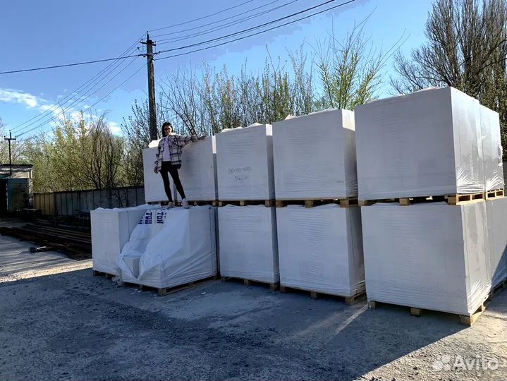 Газоблок. Производитель 500х200х600