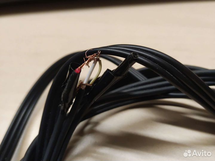 Кабель мини джек три тюльпана. аудио видео 1.5 м