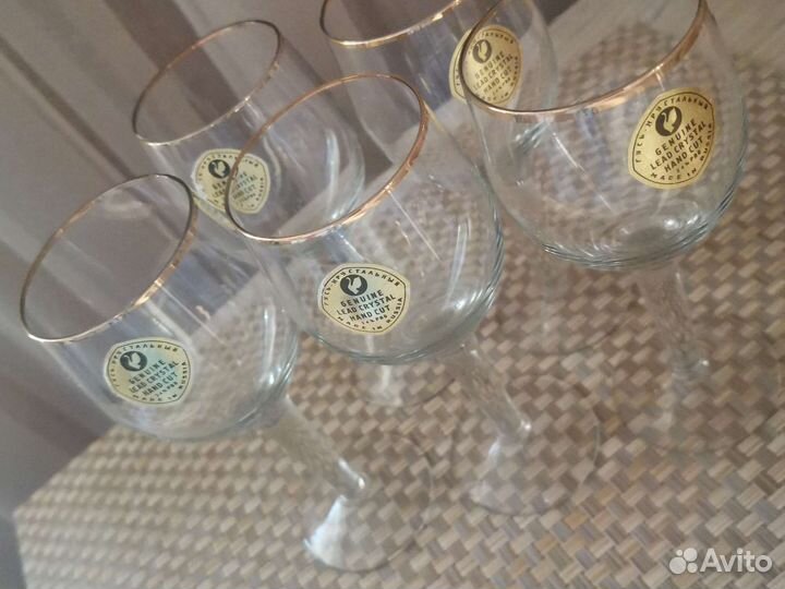 Фужеры СССР г. Гусь Хрустальный 5шт