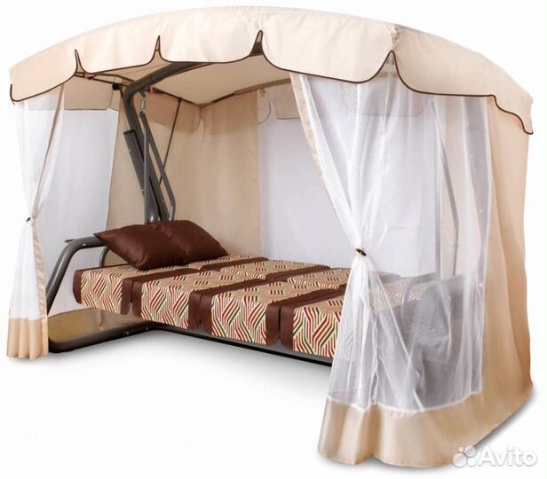 Садовые качели эдем премиум 76 Шоколадные