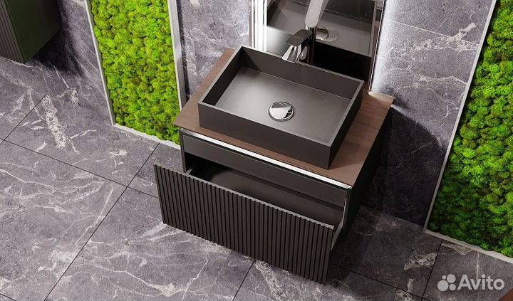 Мебель для ванной Jorno Strong 80 подвесная, антр