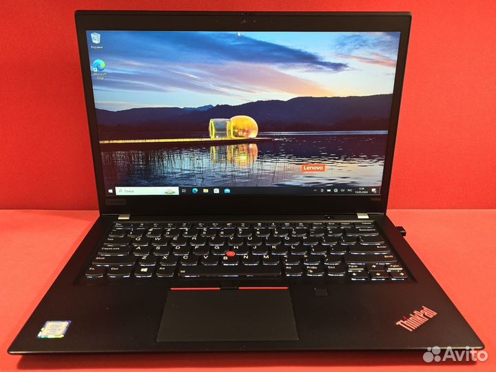 Ультрабук Lenovo t490s i5-8365 8Gb 256SSD Сенсор