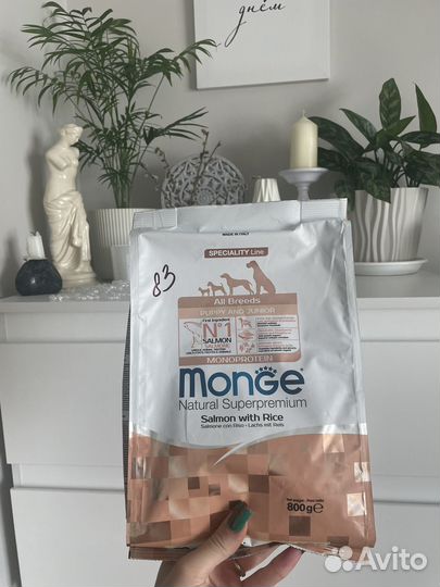 Корм для щенков monge