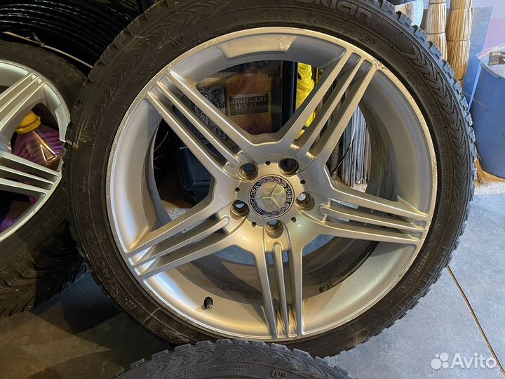 Комплект колес r18 mercedes зима шипы