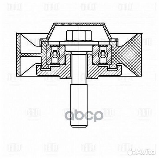 Ролик привод. ремня для а/м Skoda Fabia (10) 1
