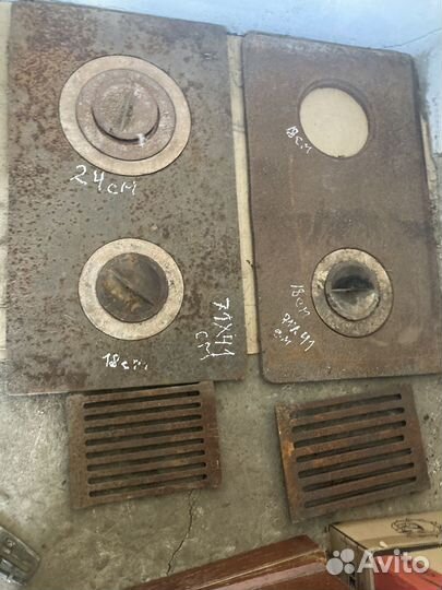 Плита чугунная печная, кольца, дверцы