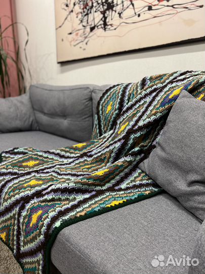 Плед вязаный