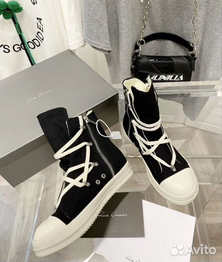 Кеды rick owens ramones hexagram