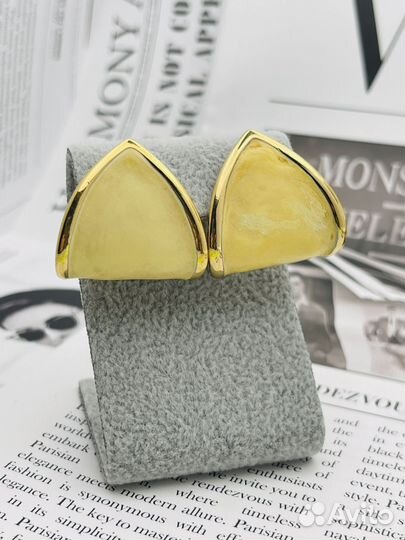 Винтажные серьги Monet, маркированы на заглушках Д