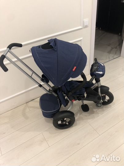 Детский трёхколёсный велосипед с ручкой