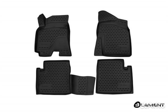 Коврики 3d в салон chery tiggo 3, 2017, 4 шт. (пол
