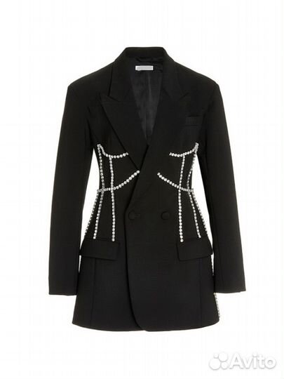 Жакет пиджак приталенный удлиненный m