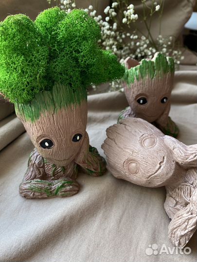 Фигурка грут, марвел, кашпо, на подарок