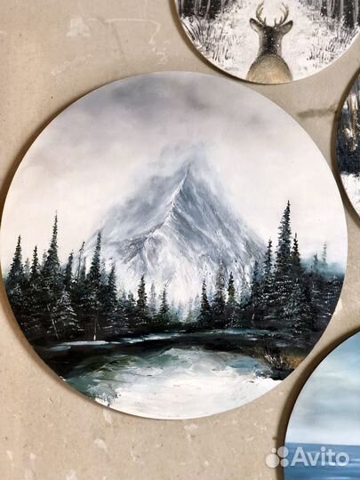 Картина маслом на холсте пейзаж горы