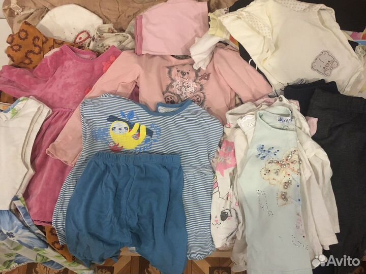 Большой пакет вещей на девочку
