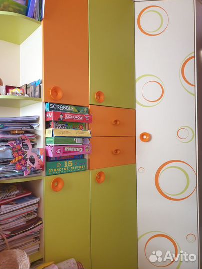 Мебель комплект Фруттис (шкаф + 3 стойки пенал)