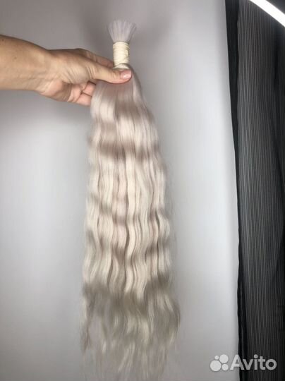 Волосы для наращивания 50 см блонд