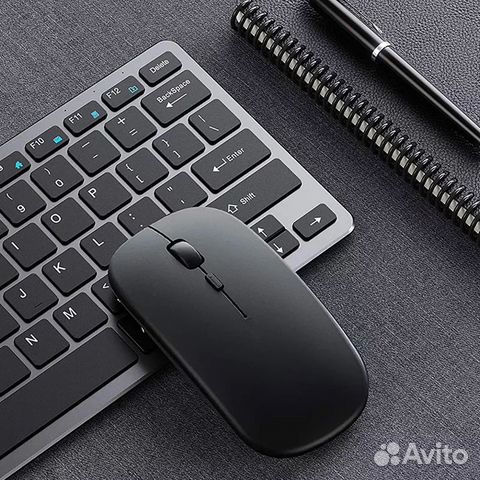 Беспроводная бесшумная мышь JBH EWM01 черная белая