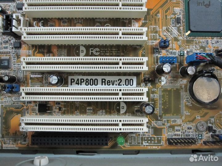 Asus P4P800 Rev2.0 s478+P4 2.8+2Gb pc3200