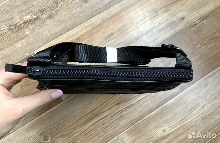 Сумка на длинном ремне (Арт 1264) кожа