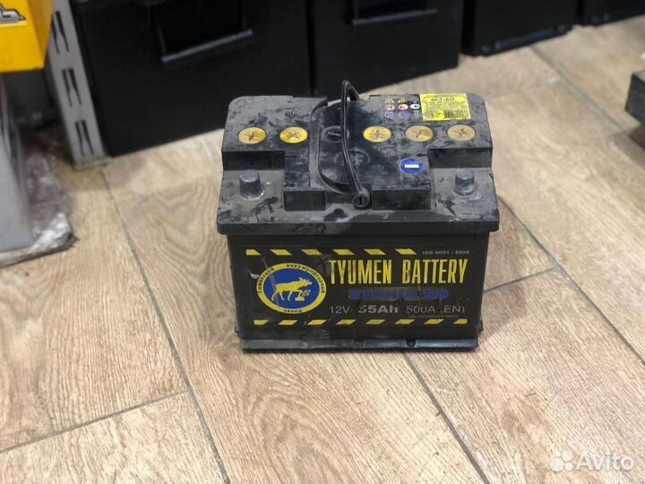 Аккумулятор Б/У 55 ампер Тюмень на жигу