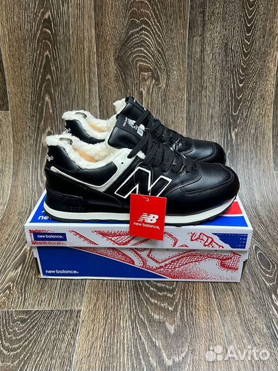 Кроссовки зимние New balance 574 с мехом