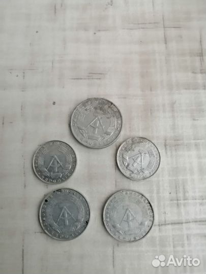 Монеты1968-75г.Германской демократической респуб