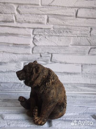 Статуэтка Медведь интерьерная фигурка из камня
