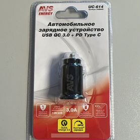 Автомобильное зарядное устройство usb/ type c