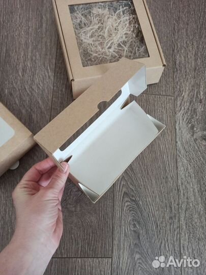 Крафт коробки с окошком