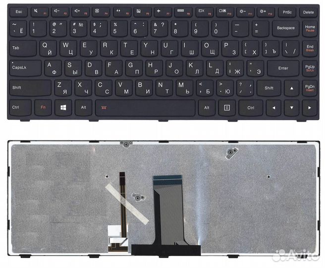Клавиатура Lenovo Flex 2-14 G40-30 черная