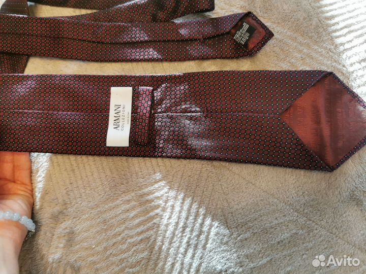 Галстук Armani Collezioni, бардовый, оригинал