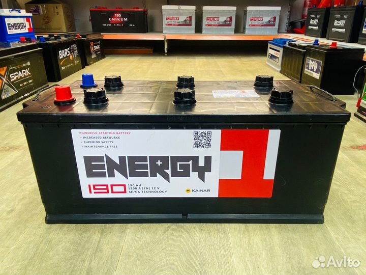 Акб 190ah 1200A Energy 1 Kainar новый