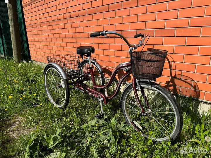 Велосипед трëх колëсный взрослый