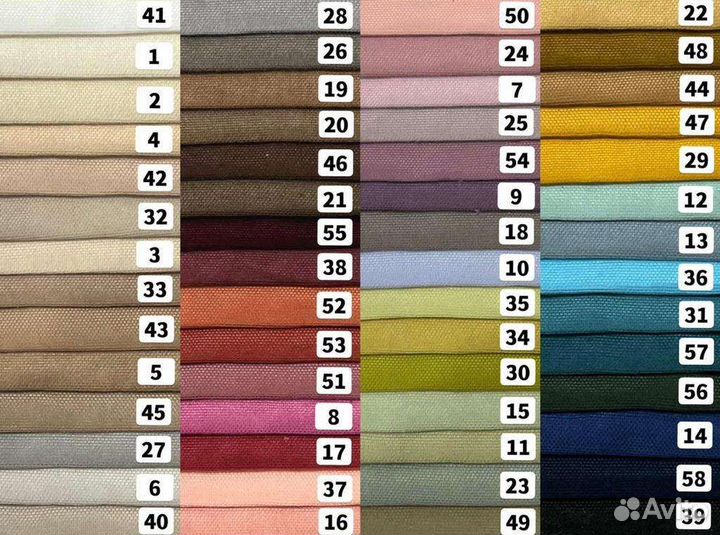 Ткань шторная канвас