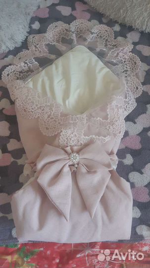 Конверт на выписку для девочки осень