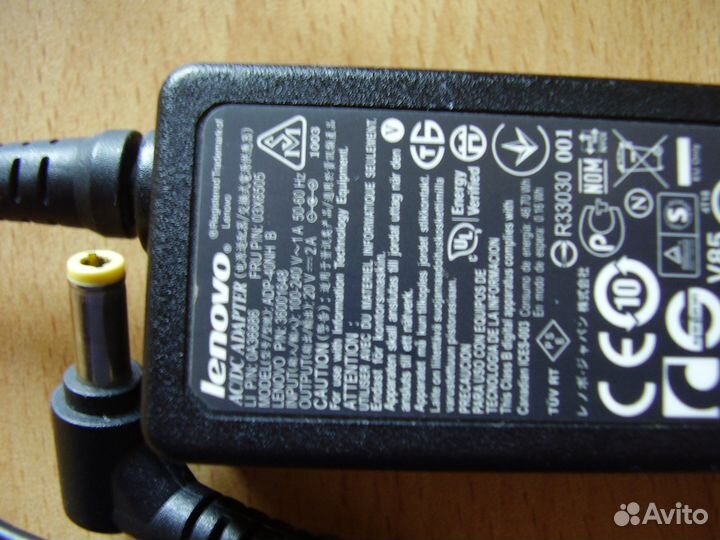 Зарядка для нетбука Lenovo S206 (оригинал)