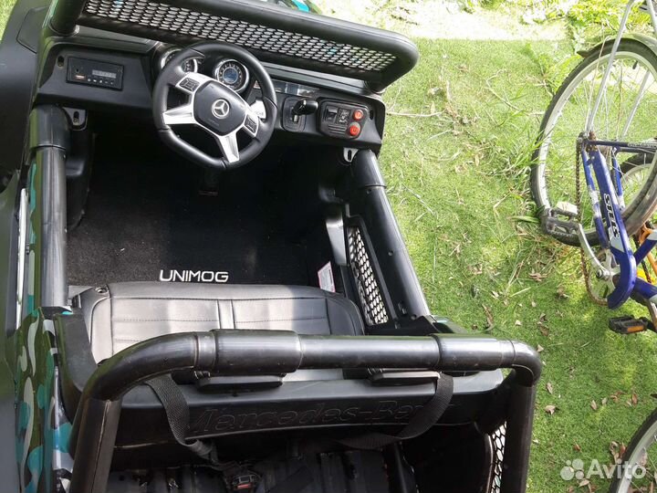 Детский электромобиль mercedes unimog