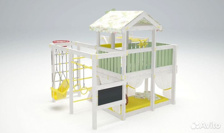 Игровой комплекс для дома Baby 5 оливковый