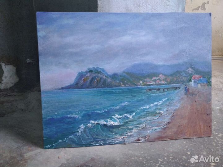 Картина маслом на оргалите,Предчувствие лета