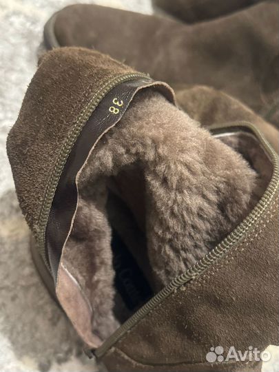 Зимние женские сапоги 38 натуральная замша