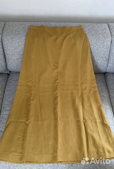 Новый костюм Zara M/L жилет и юбка лён